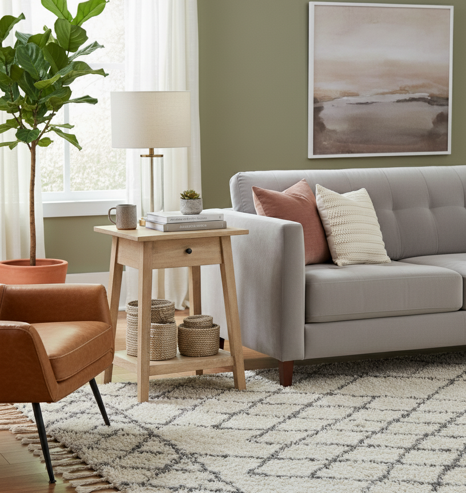 Cayman Acacia Wood End Table