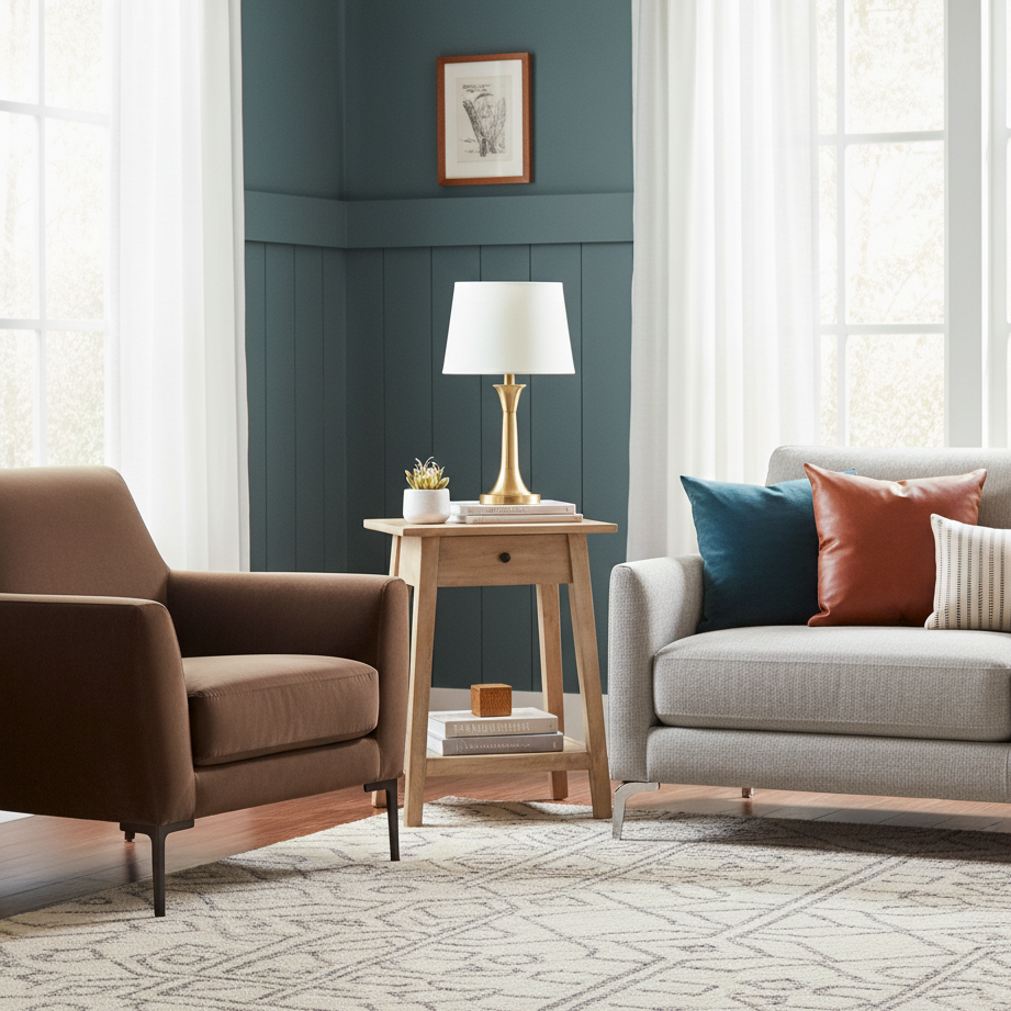 Cayman Acacia Wood End Table