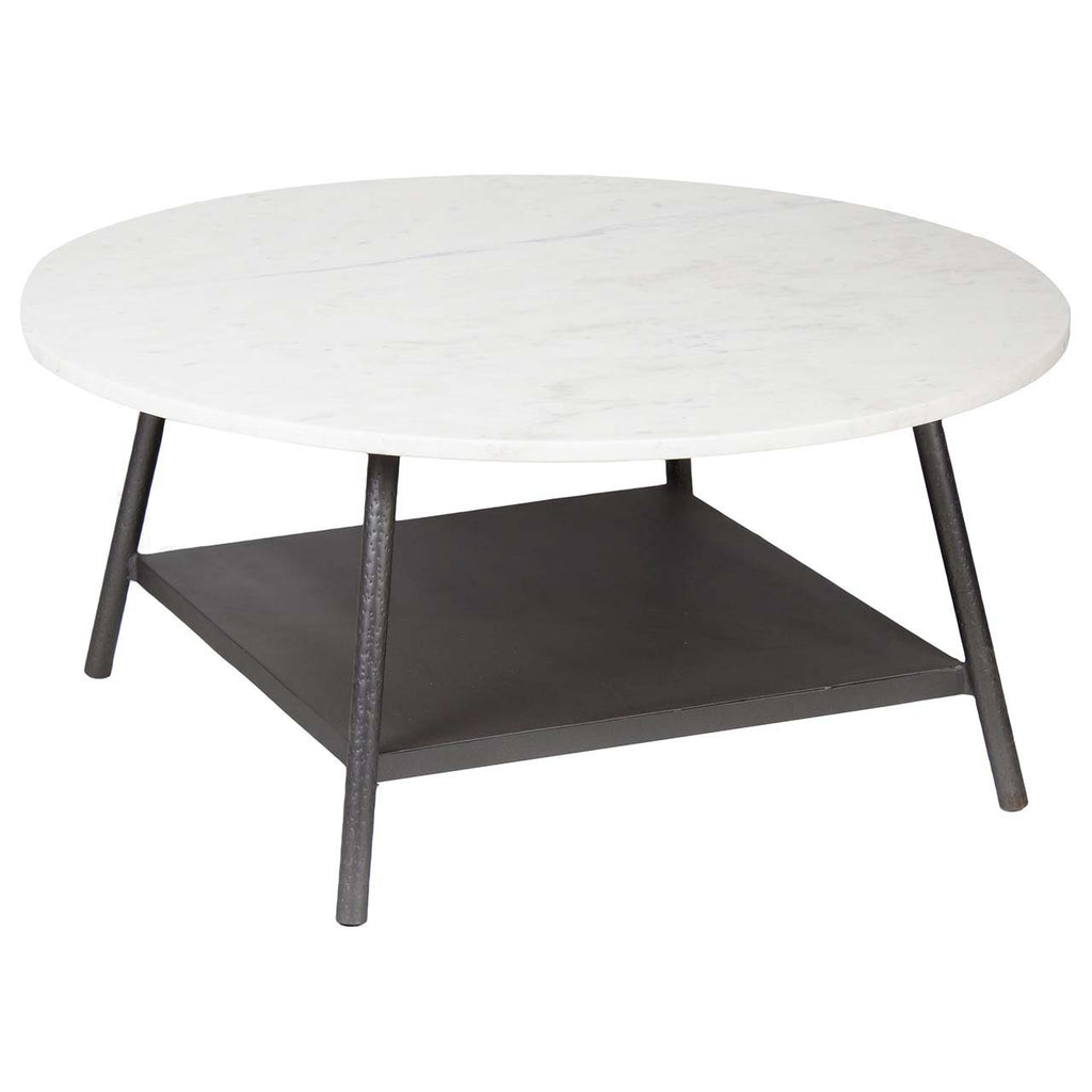 Clarks Marble Top Coffee Table - Black