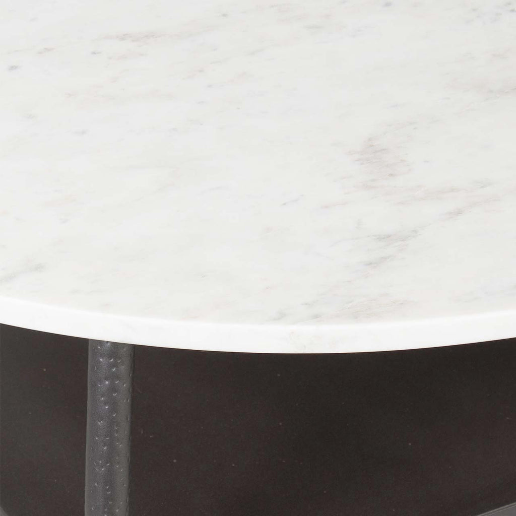 Clarks Marble Top Coffee Table - Black