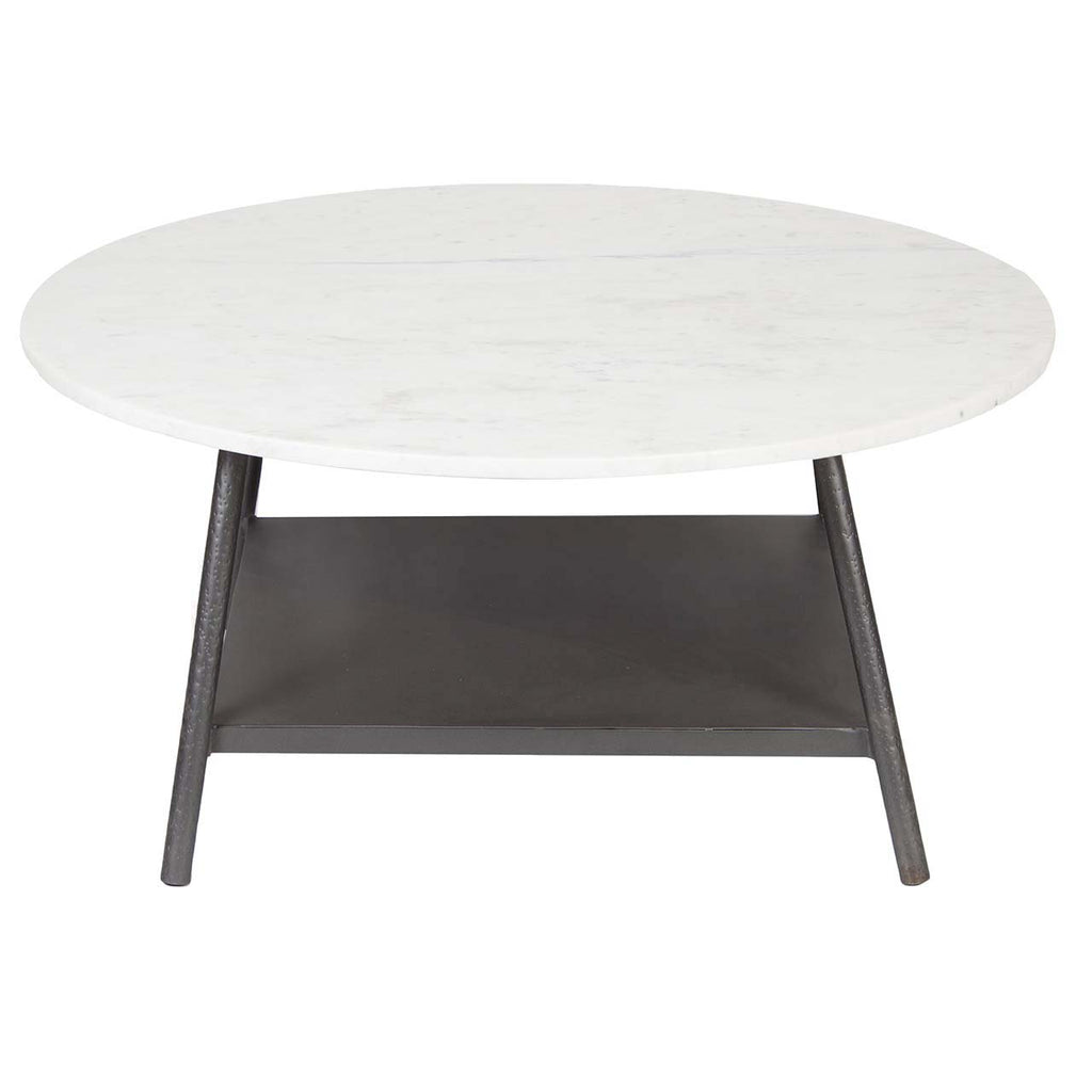 Clarks Marble Top Coffee Table - Black