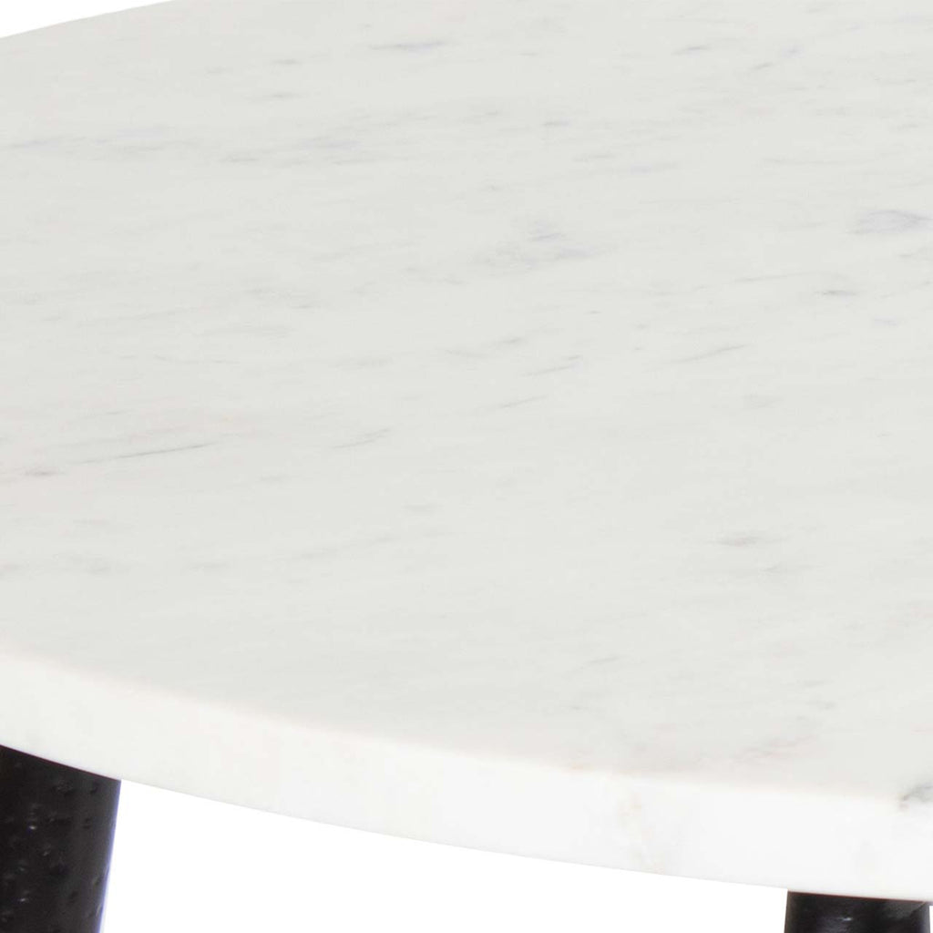 Clarks Marble Top Side Table - Black