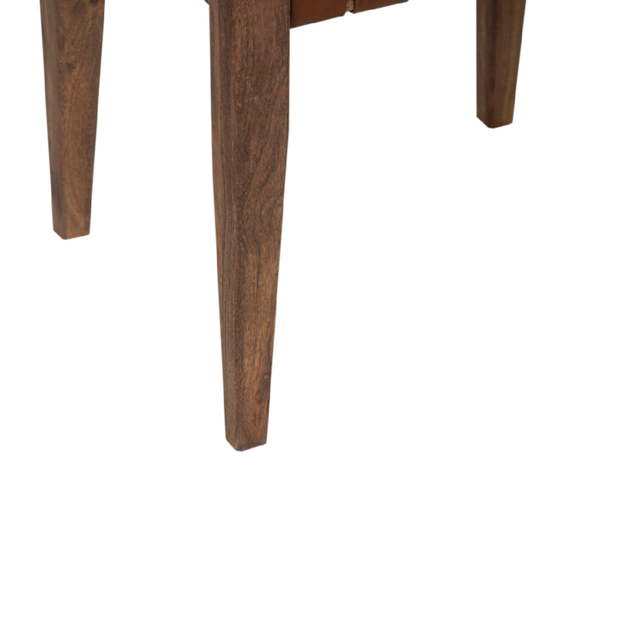 Claudia Acacia Leather Ottoman