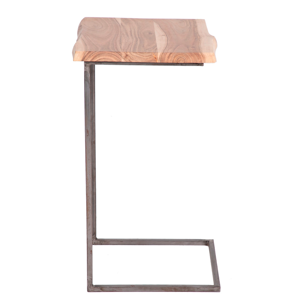 Dava Acacia Wood Iron Laptop Table