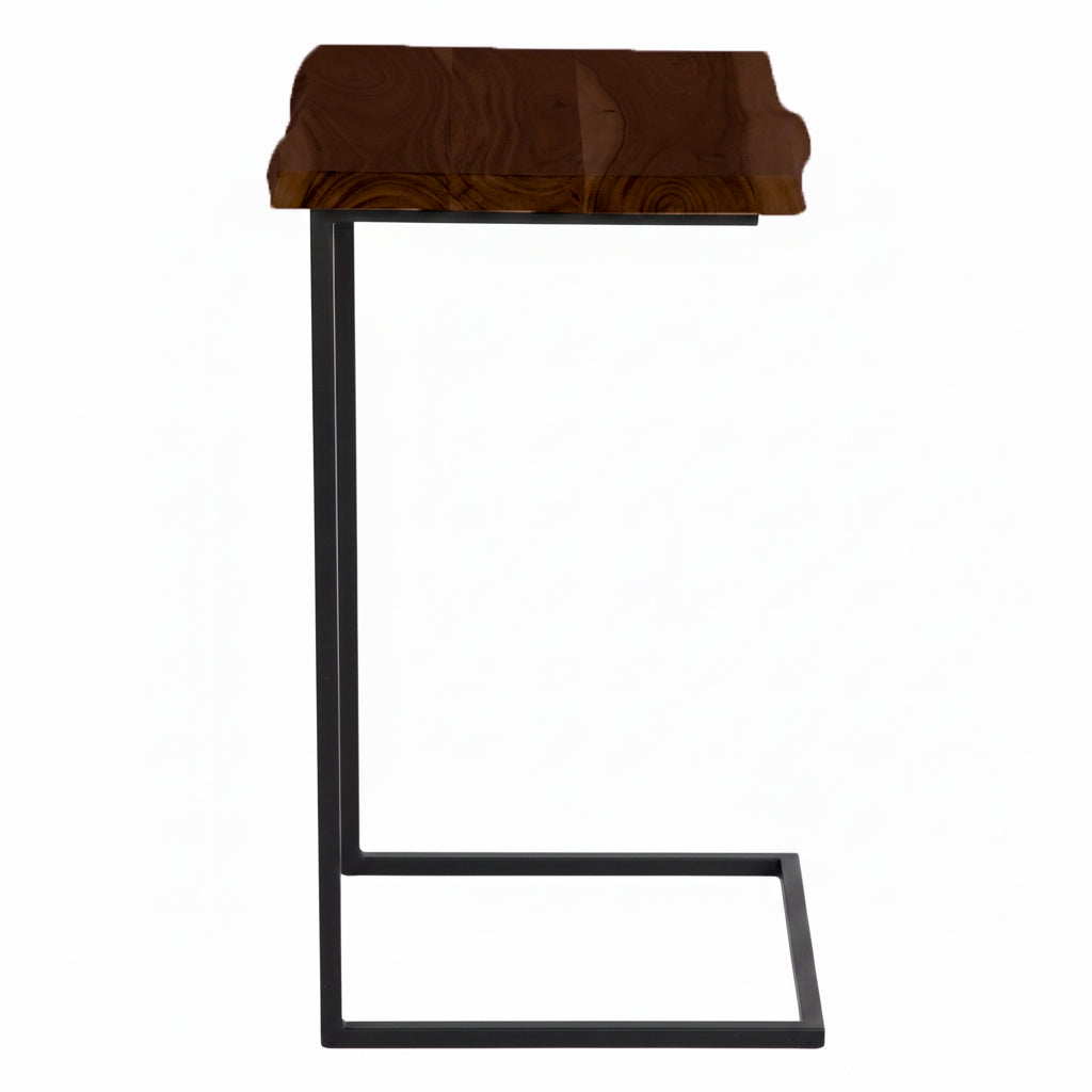 Dava Acacia Wood Iron Laptop Table