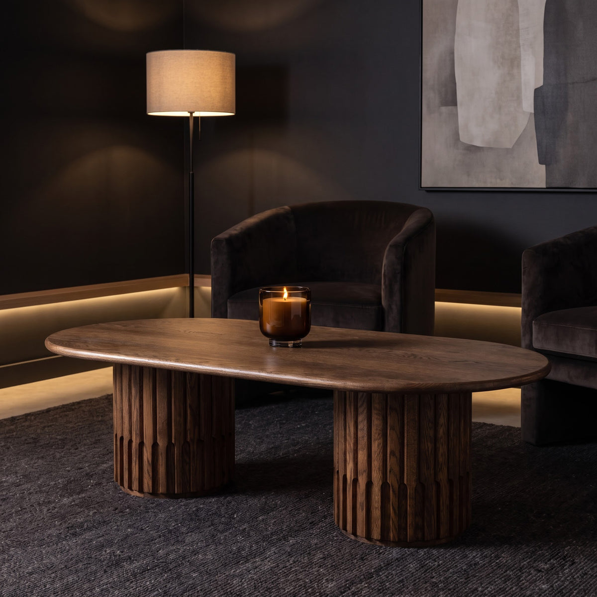 Dalta Capsule Red Oak Coffee Table