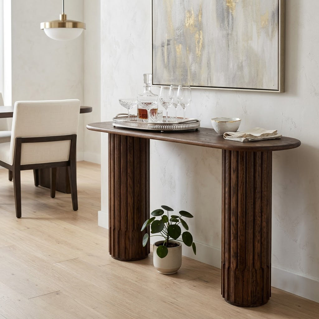 Dalta Capsule Oak Console Table