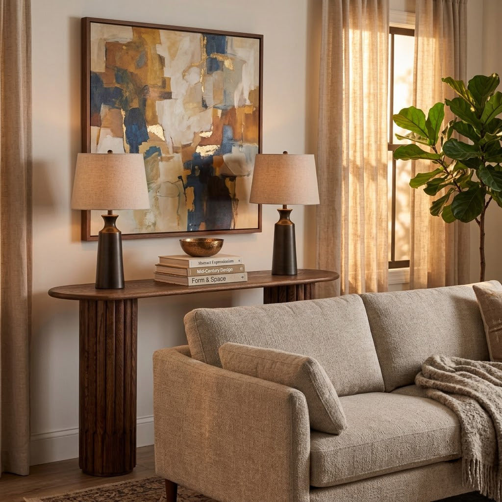 Dalta Capsule Oak Console Table