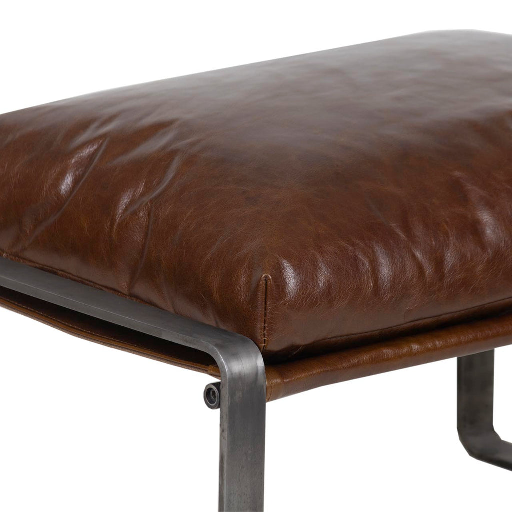 Damo Leather Ottoman