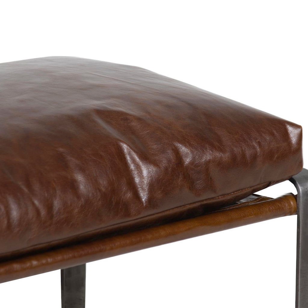 Damo Leather Ottoman