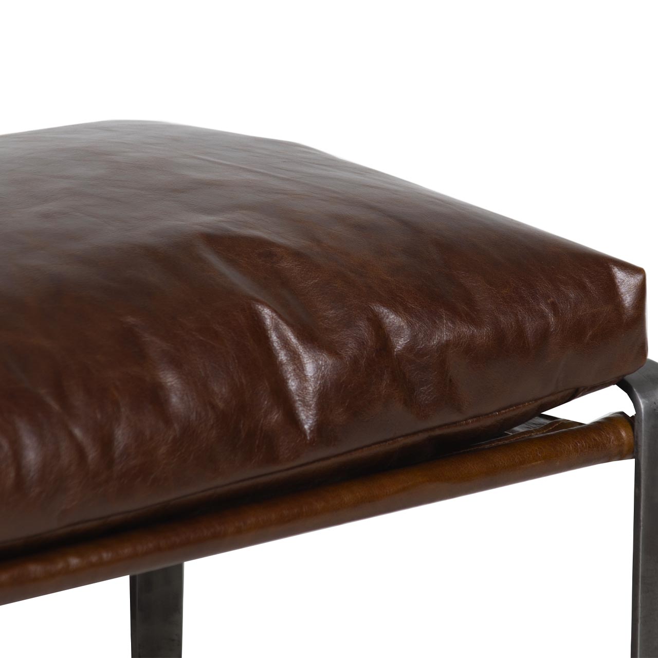 Damo Leather Ottoman