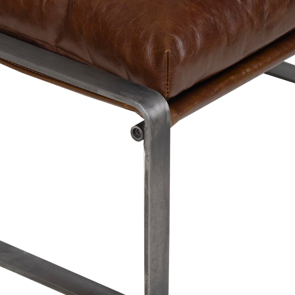 Damo Leather Ottoman