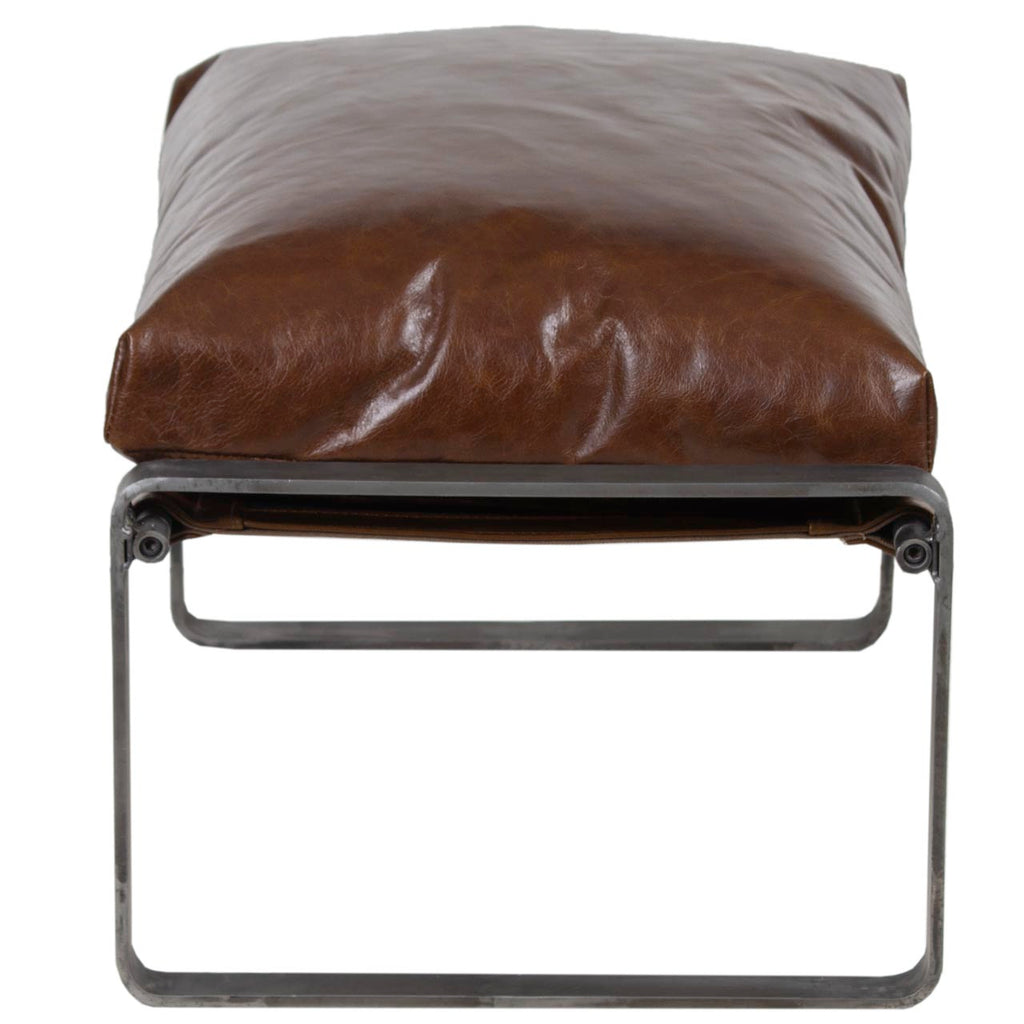 Damo Leather Ottoman