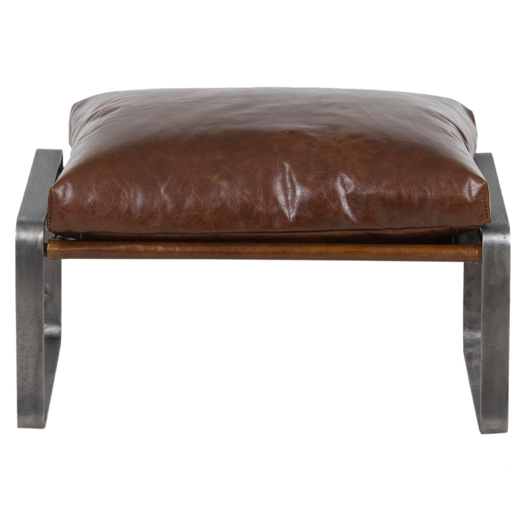 Damo Leather Ottoman
