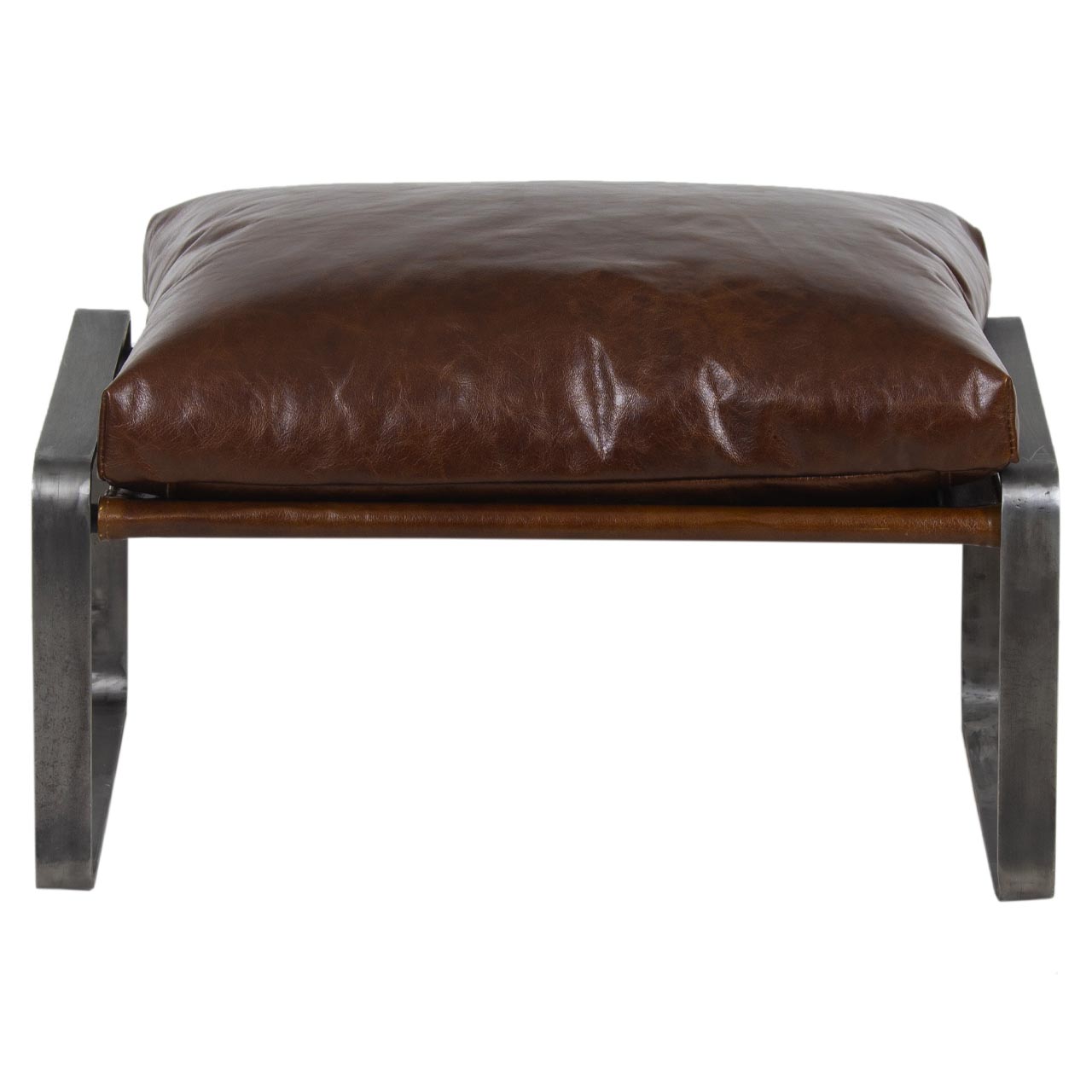 Damo Leather Ottoman