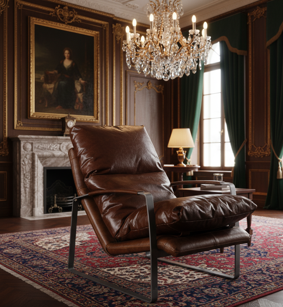 Damo Leather Accent Chair