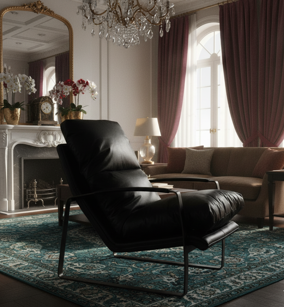 Damo Leather Accent Chair