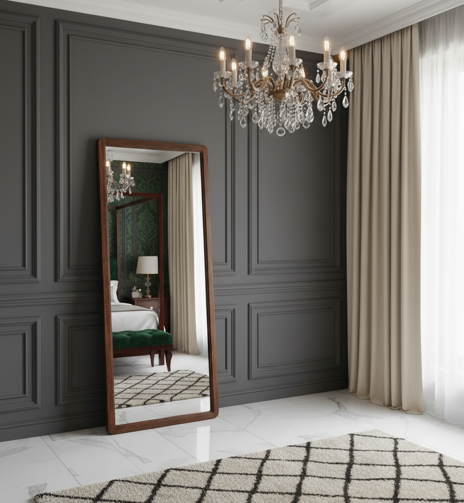 Demonta Acacia Wood Mirror Large