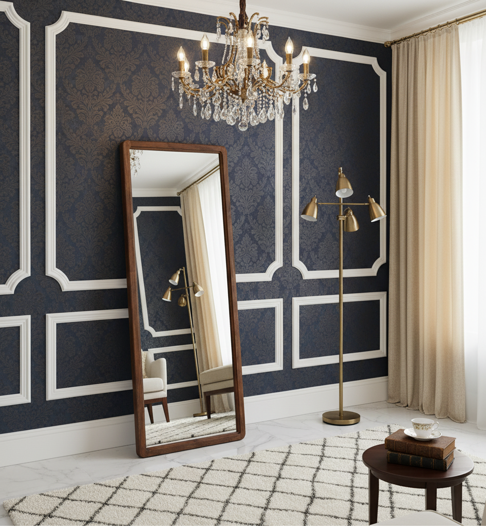 Demonta Acacia Wood Mirror Large