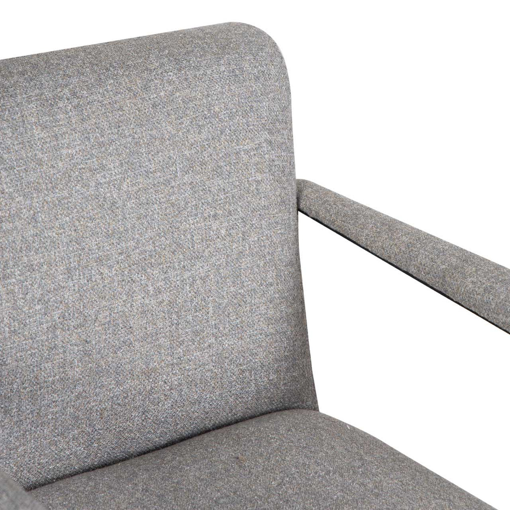 Denton Metal With Fabric Armchair - Grey