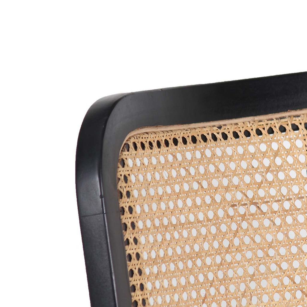 Domingo Dining Chair Mango Wood Fabric - Black