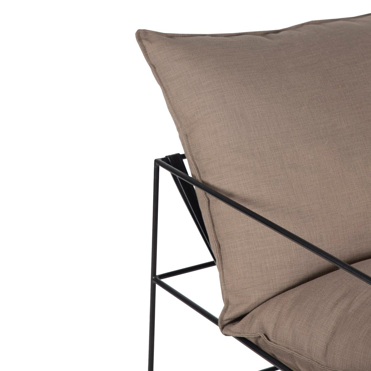 Ducal Black Iron Accent Chair