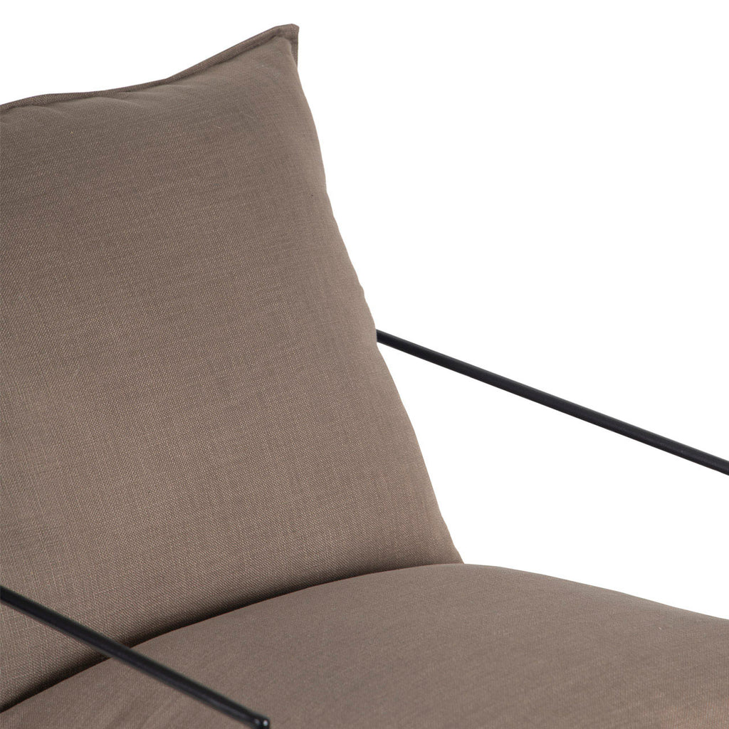 Ducal Black Iron Accent Chair