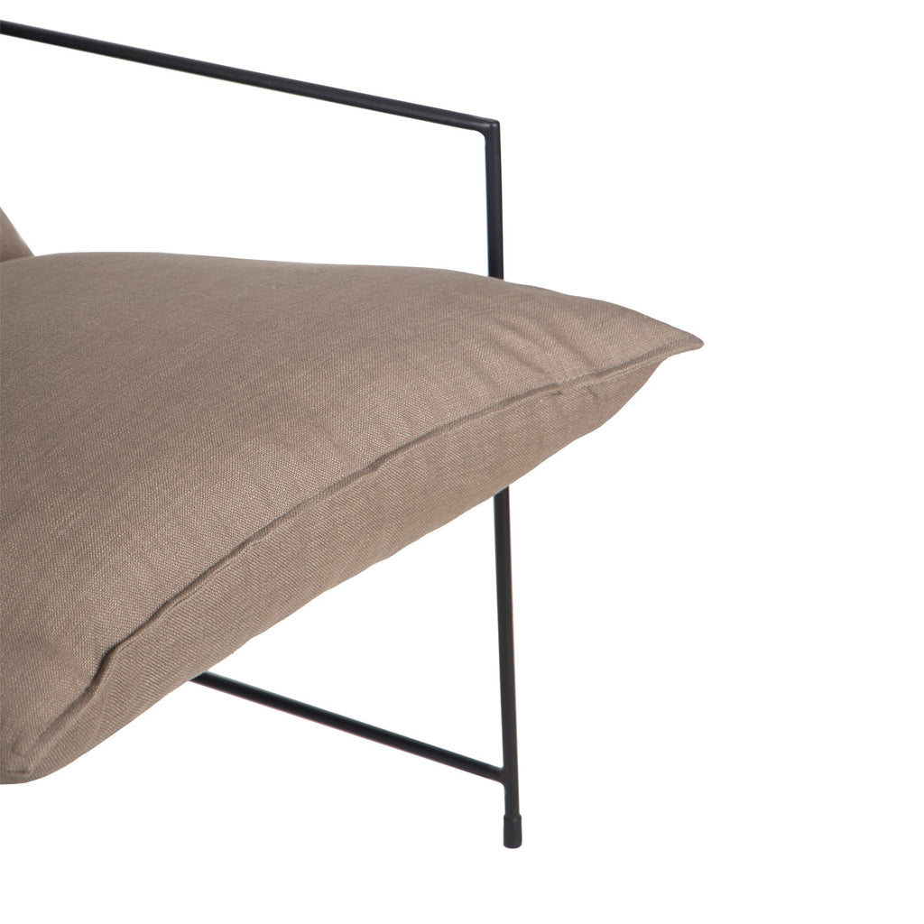 Ducal Black Iron Accent Chair