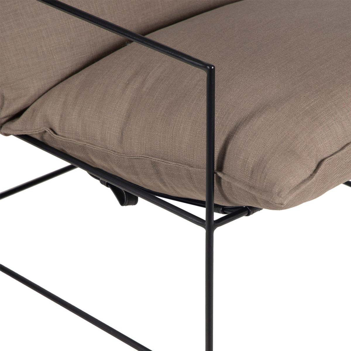 Ducal Black Iron Accent Chair