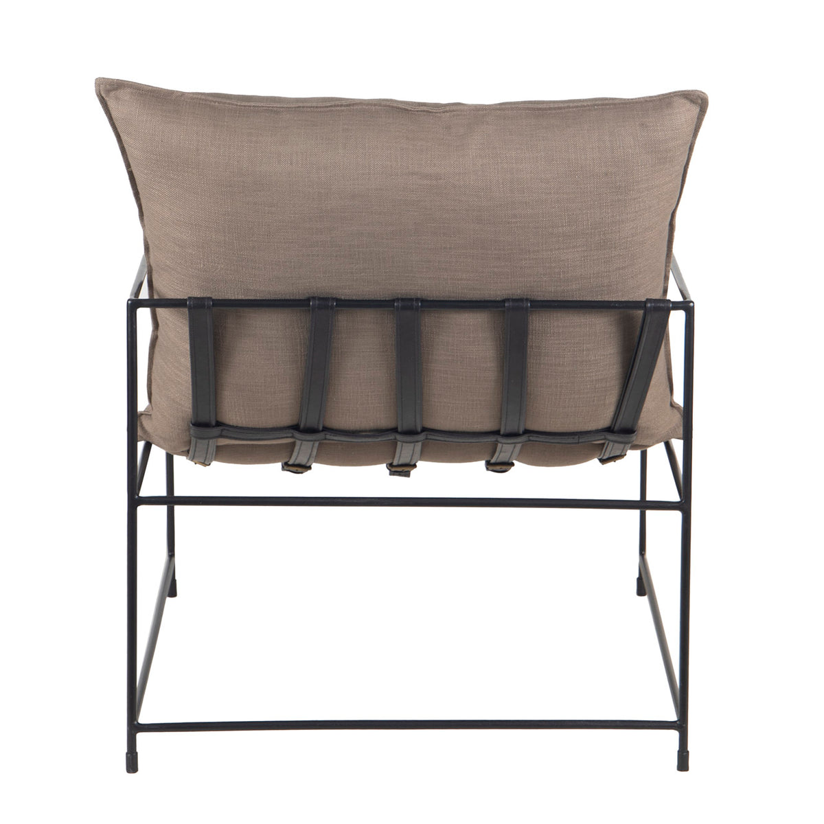 Ducal Black Iron Accent Chair