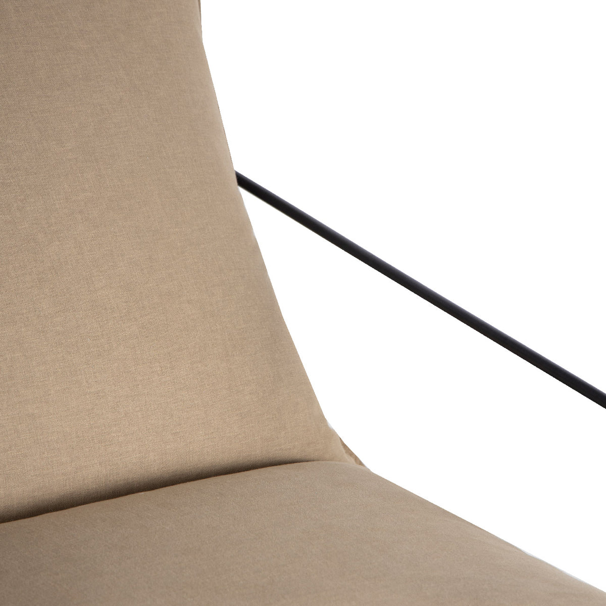 Ducal Black Iron Accent Chair