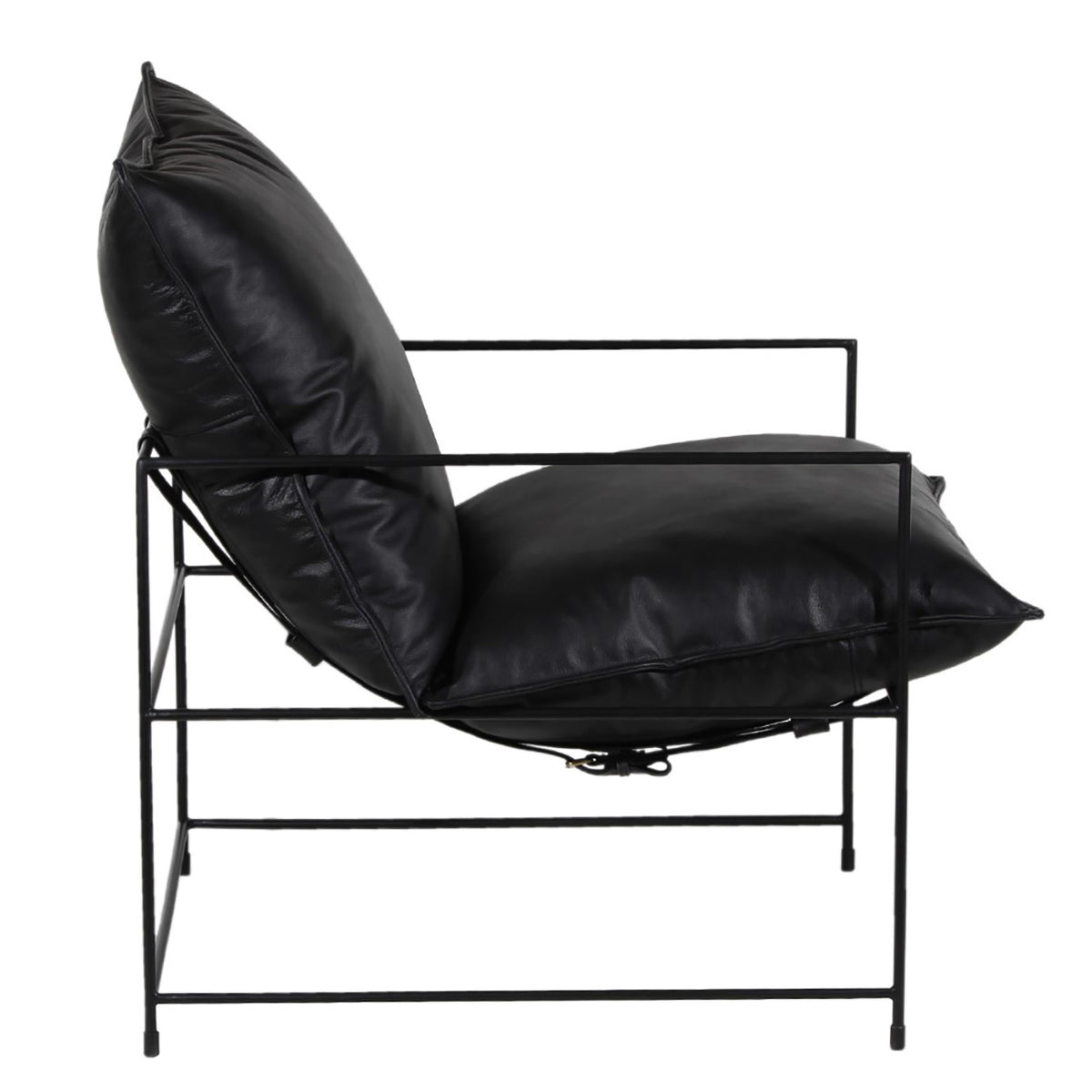 Ducal Black Iron Accent Chair