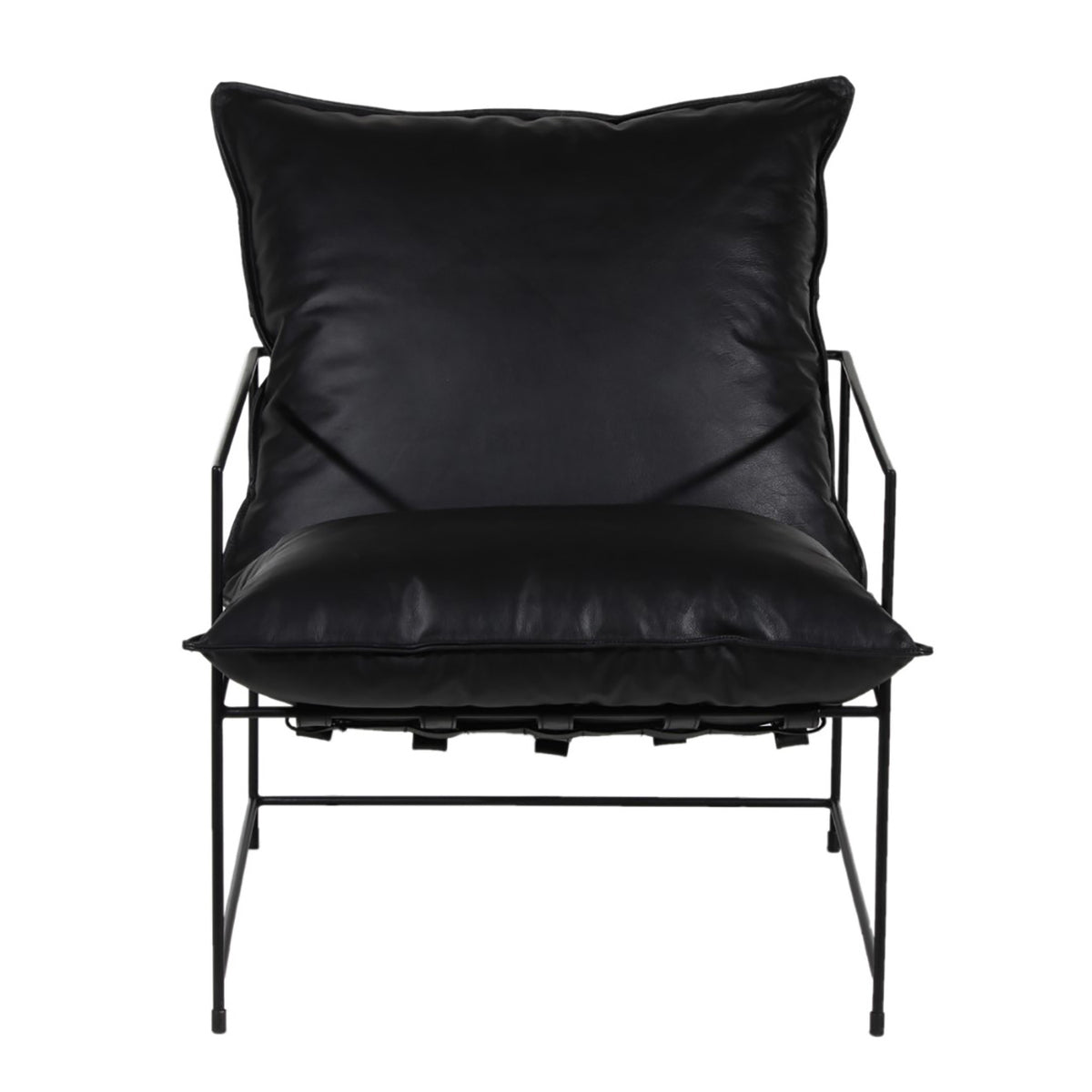 Ducal Black Iron Accent Chair