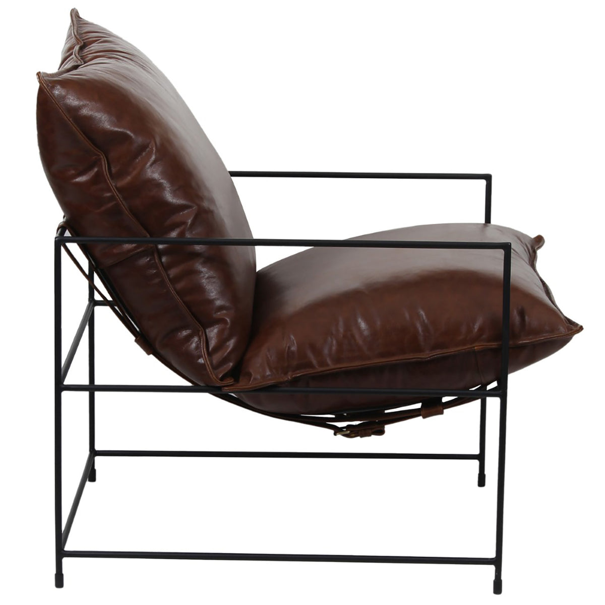 Ducal Black Iron Accent Chair