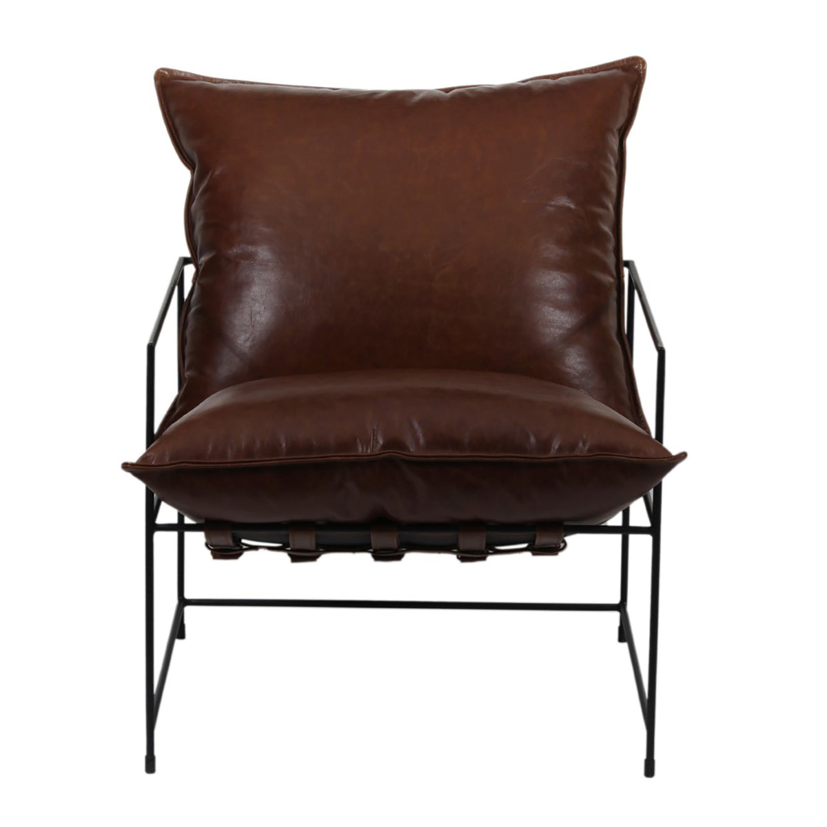 Ducal Black Iron Accent Chair