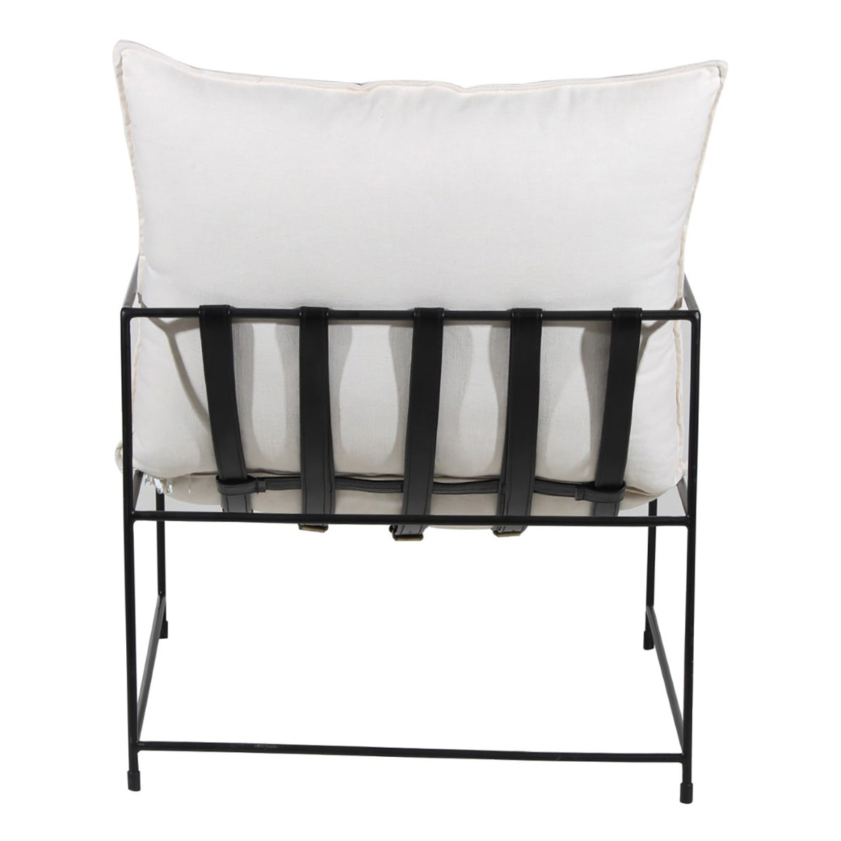 Ducal Black Iron Accent Chair
