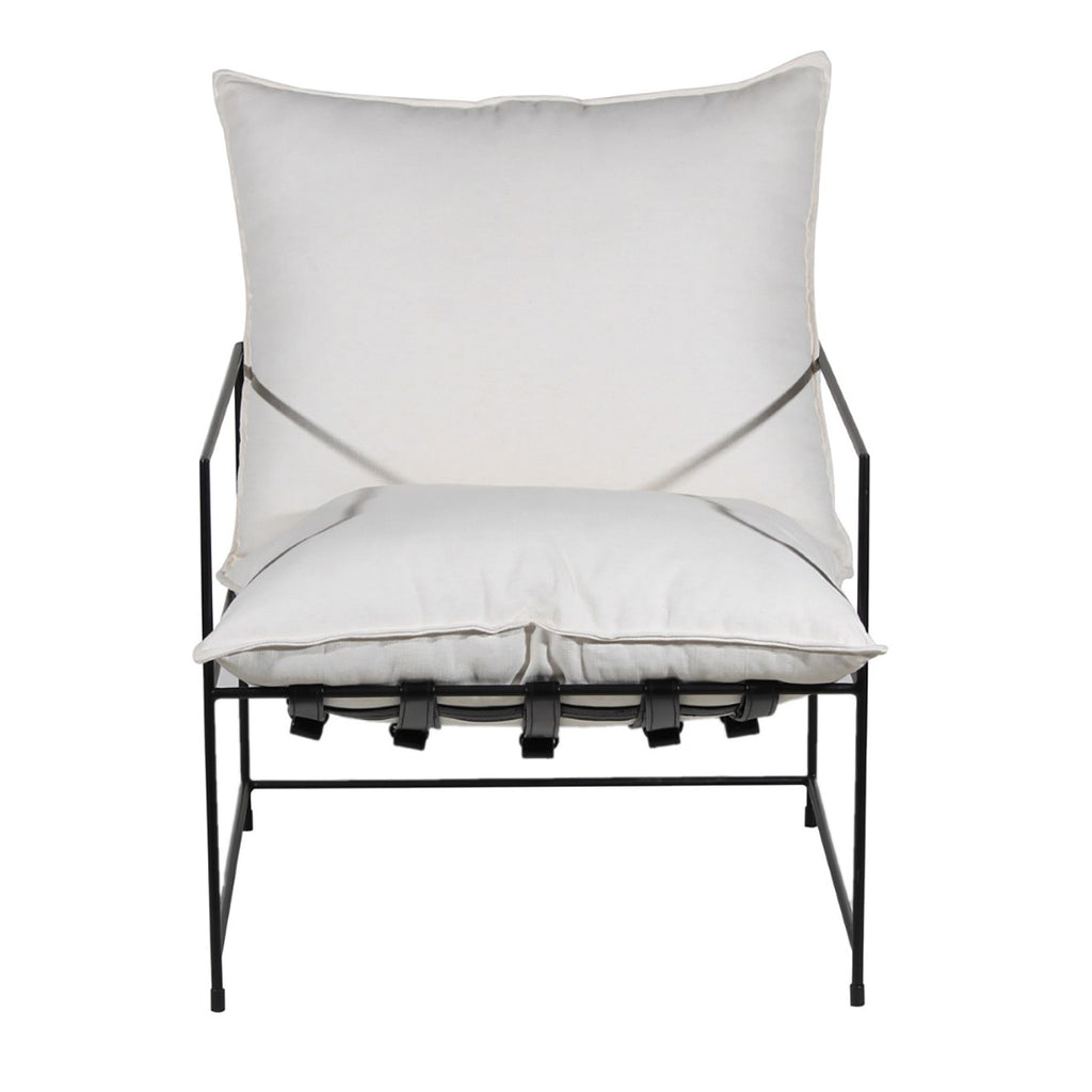 Ducal Black Iron Accent Chair