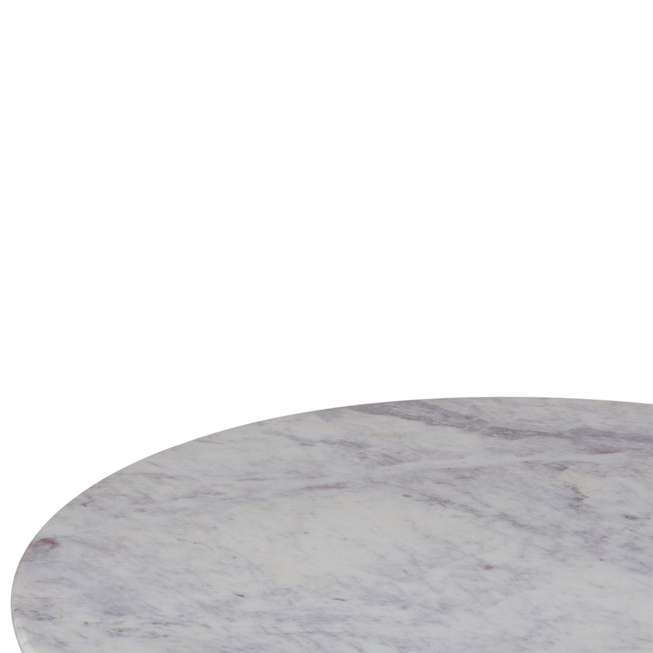 Edgar Round Dining Table With Marble Top - ICE Grey / Marble