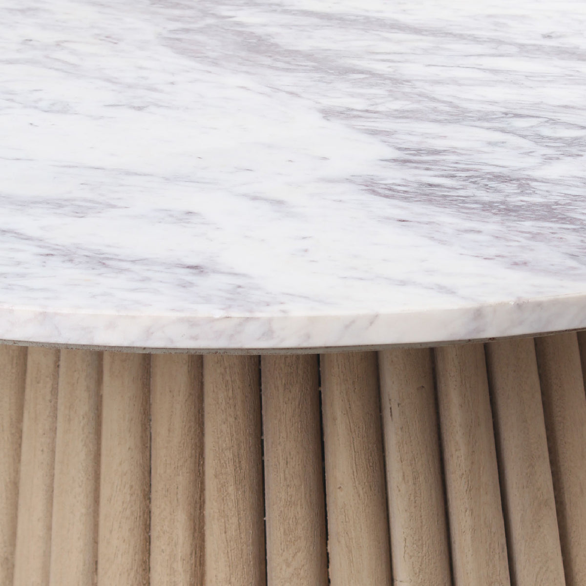 Edgar Round Side Table With Marble Top