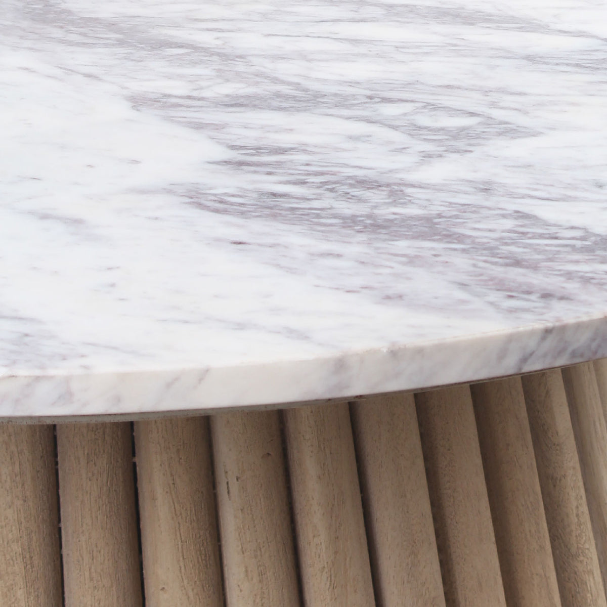 Edgar Round Side Table With Marble Top