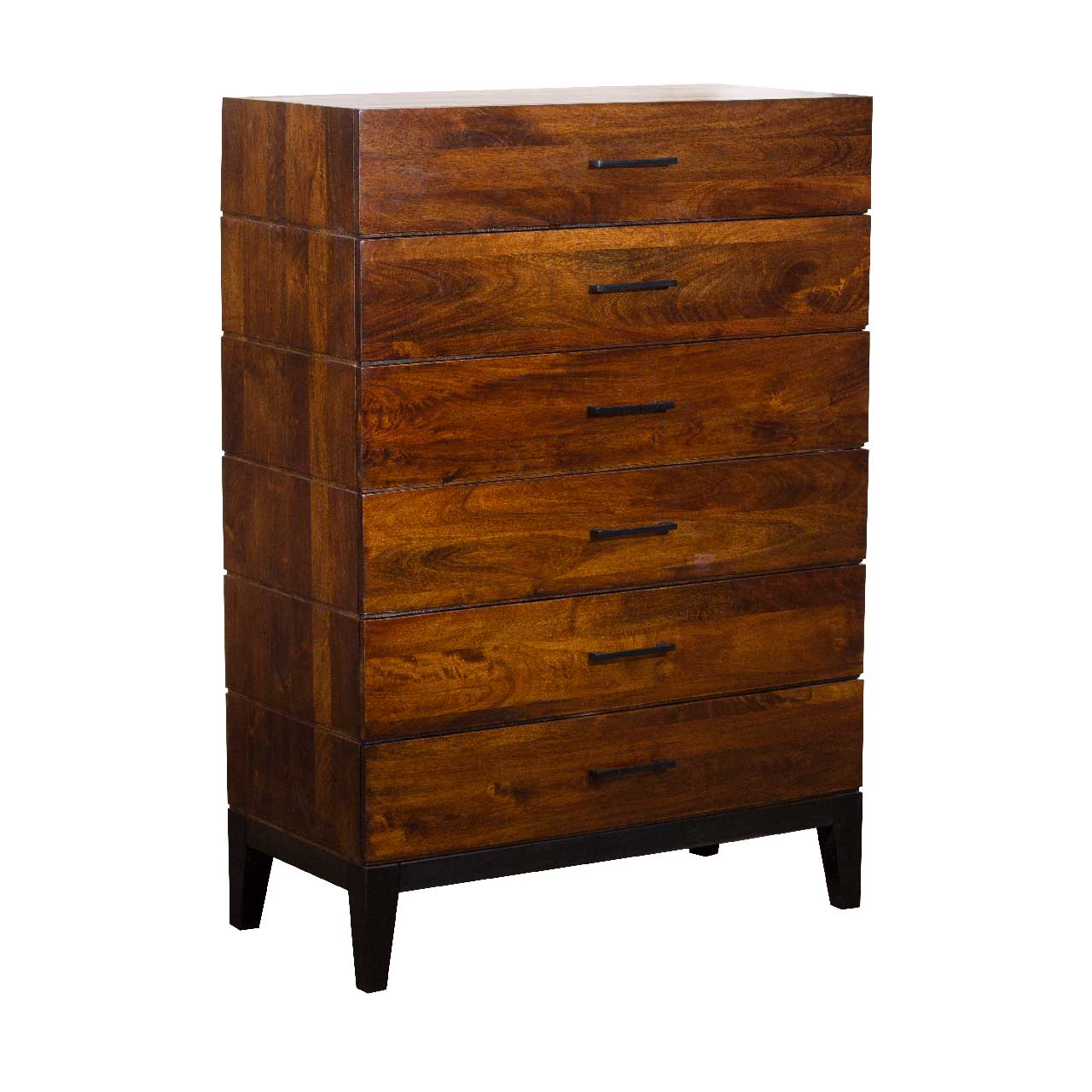 Evoke Mango Wood 6 Drawer Highboy