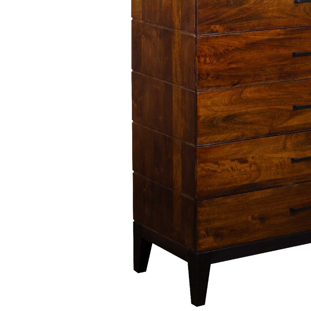 Evoke Mango Wood 6 Drawer Highboy