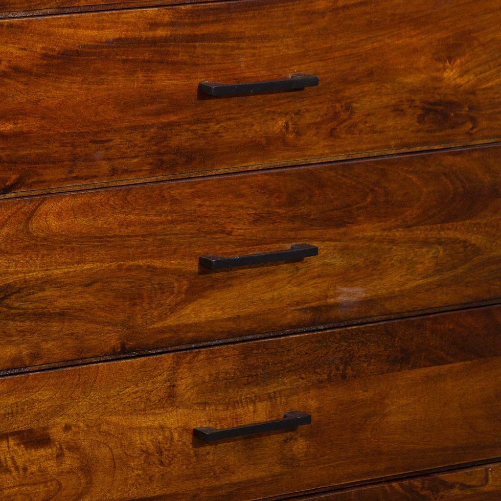 Evoke Mango Wood 6 Drawer Highboy
