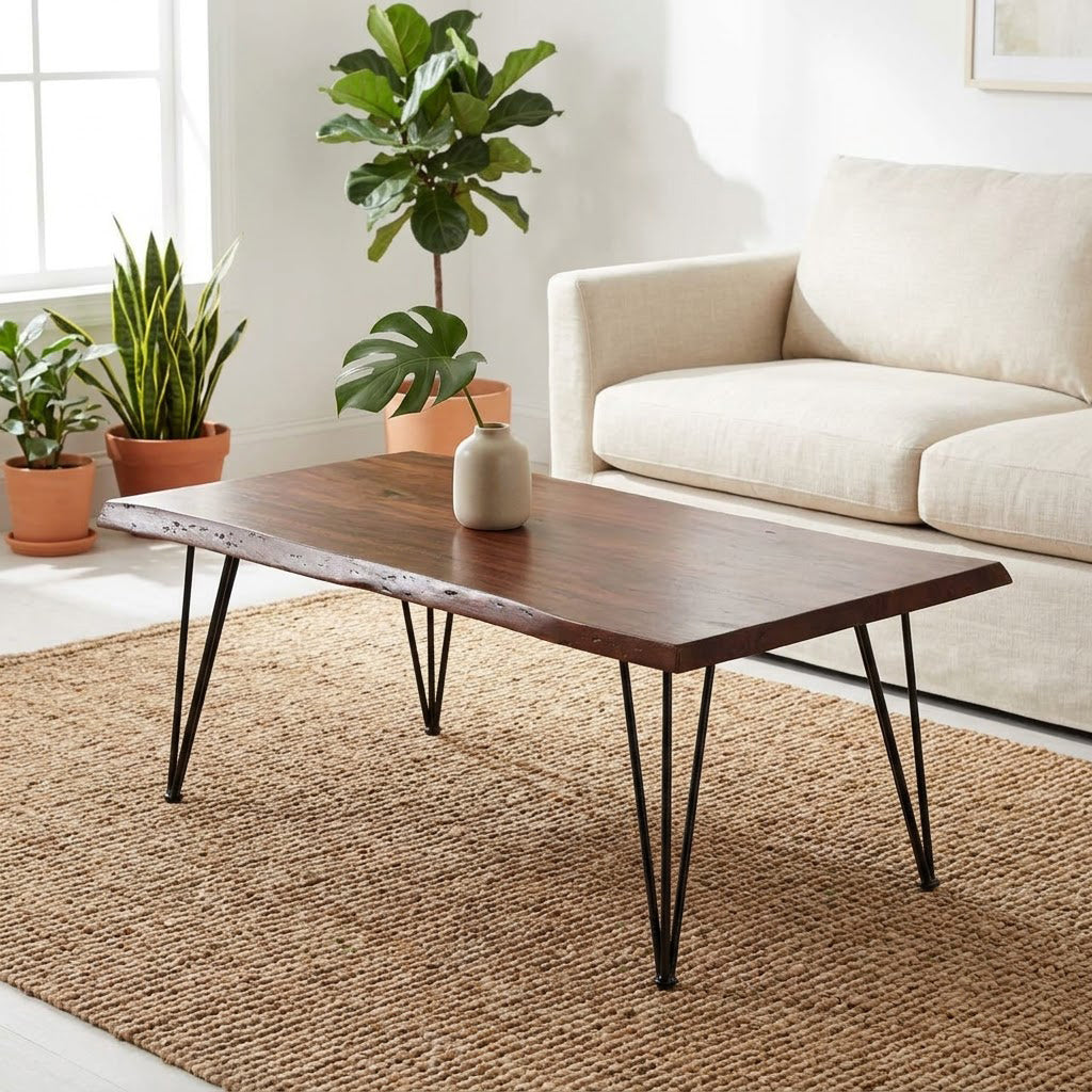 Forge Acacia Wood Coffee Table