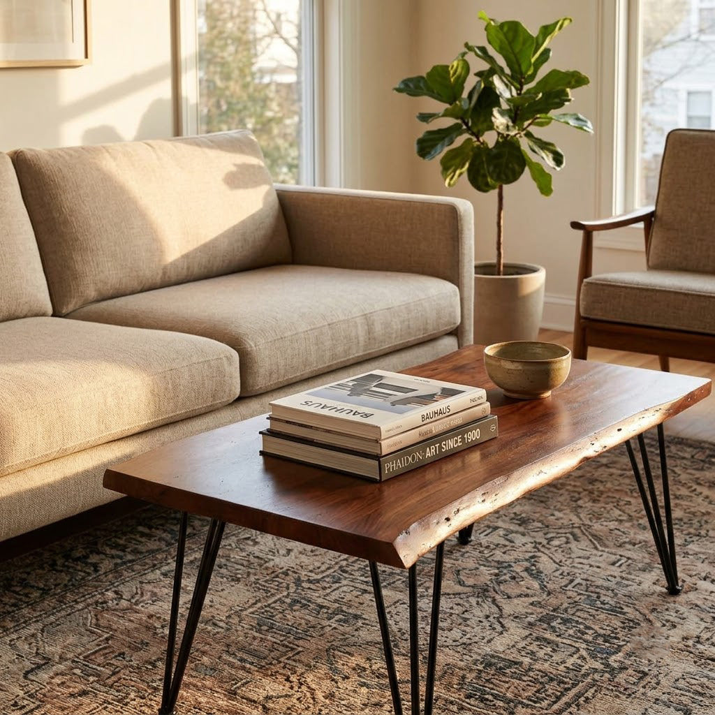 Forge Acacia Wood Coffee Table