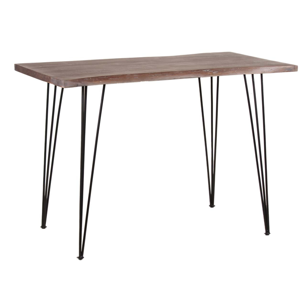 Forge Acacia Wood Counter Height Dining Table - Black Iron