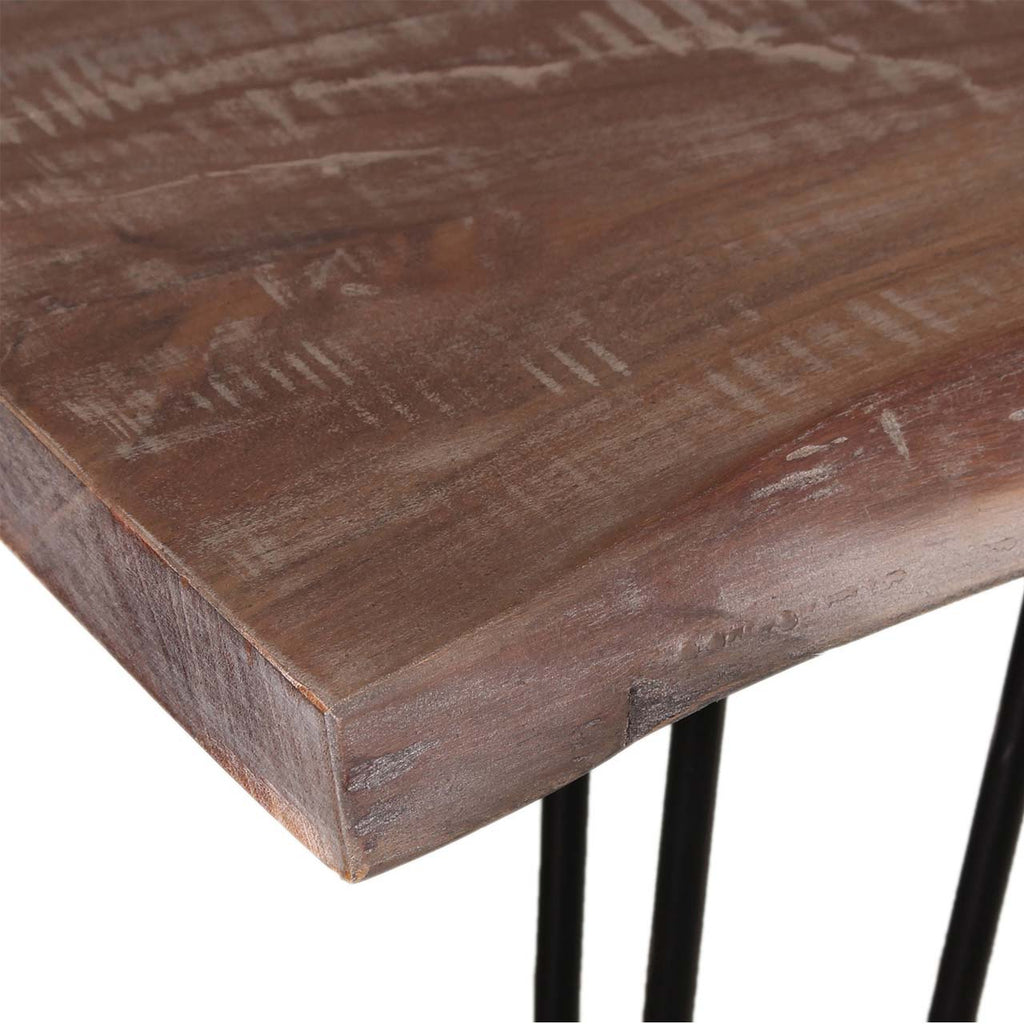 Forge Acacia Wood Counter Height Dining Table - Black Iron