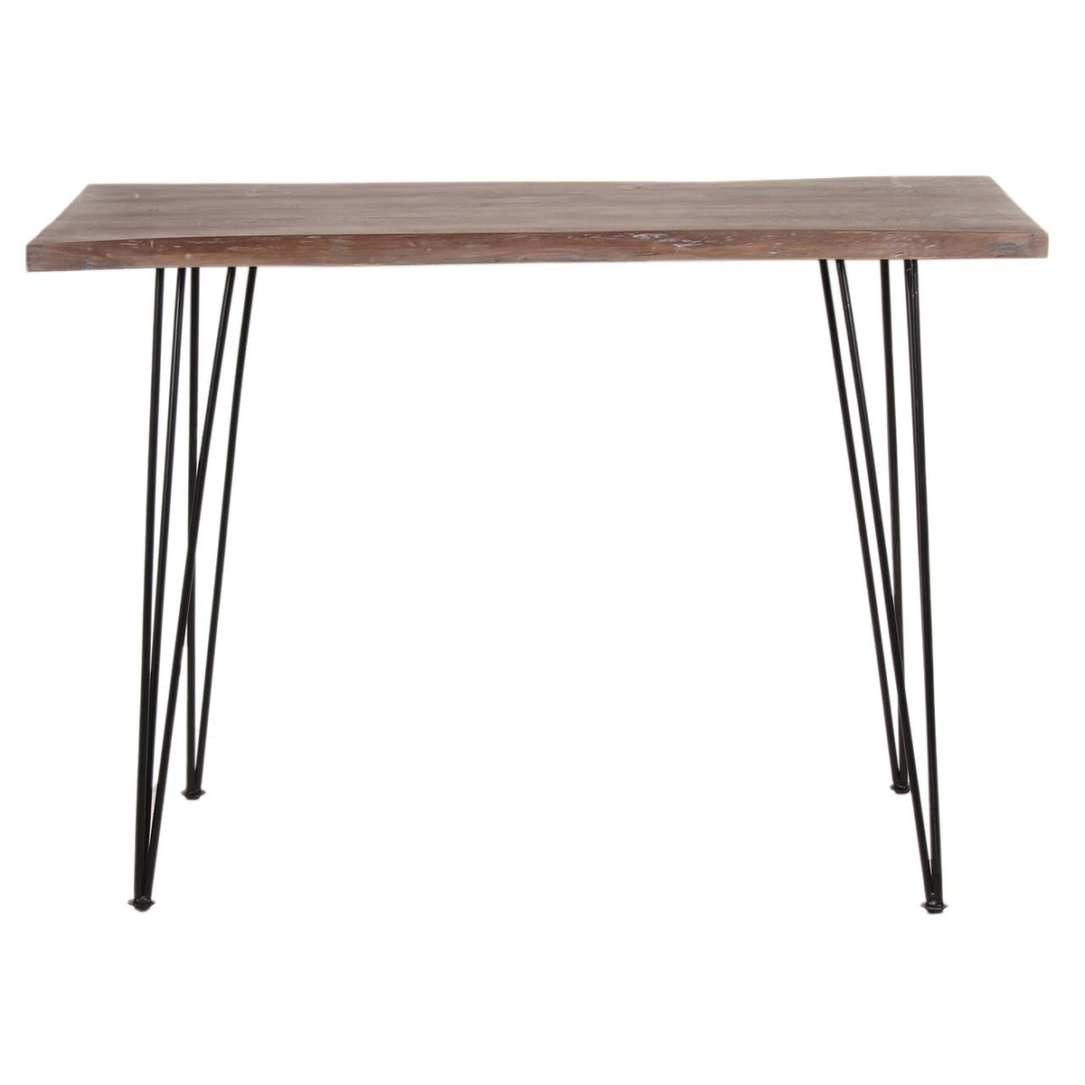 Forge Acacia Wood Counter Height Dining Table - Black Iron