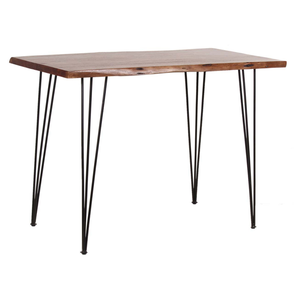 Forge Acacia Wood Counter Height Dining Table - Black Iron