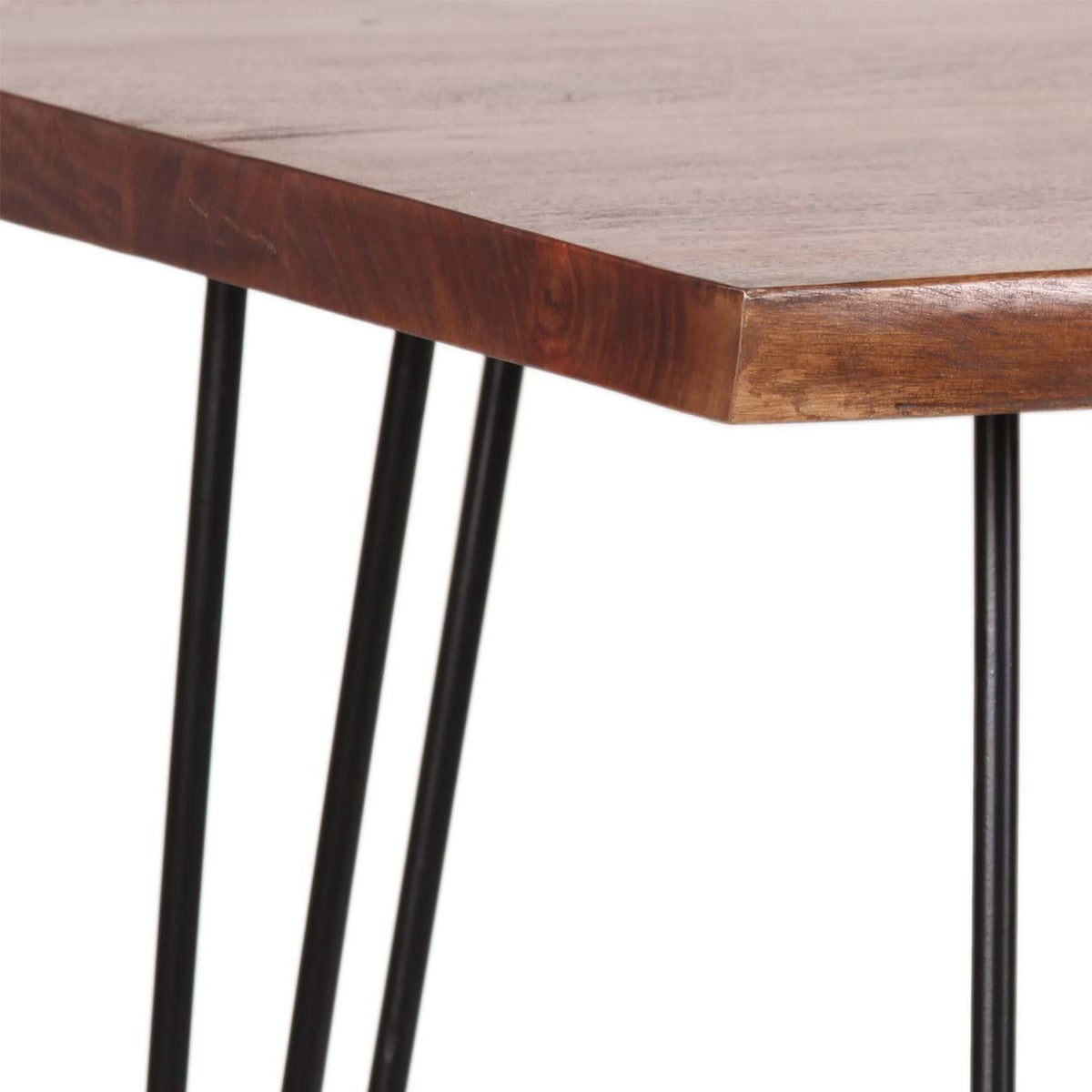 Forge Acacia Wood Counter Height Dining Table - Black Iron